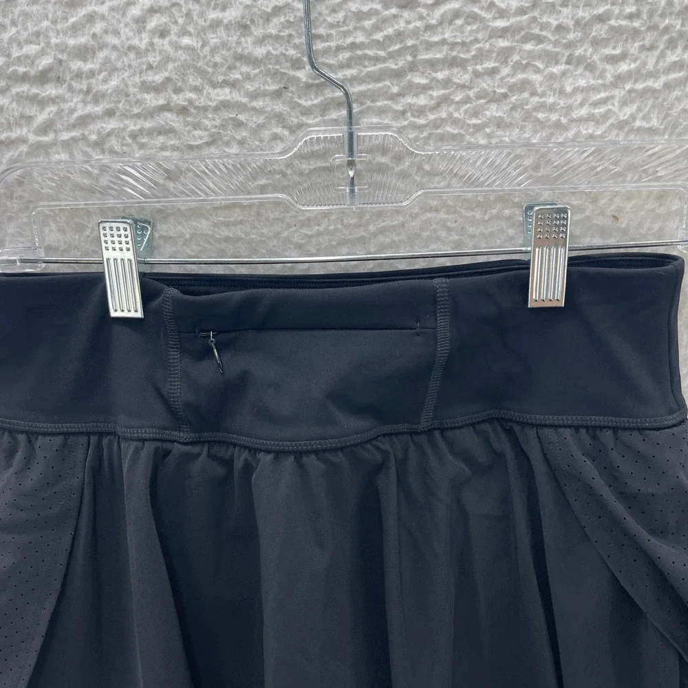 Spanx Skort Womens M Black Get Moving Athletic Tennis Golf Pickleball Gym NEW